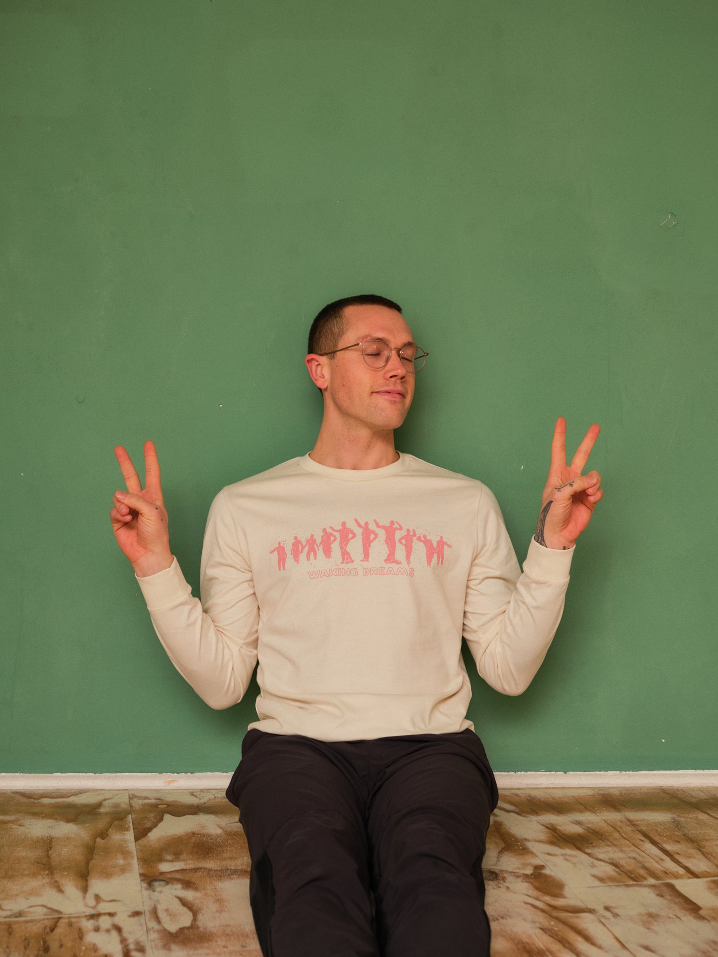 Creme Long Sleeve Graphic T